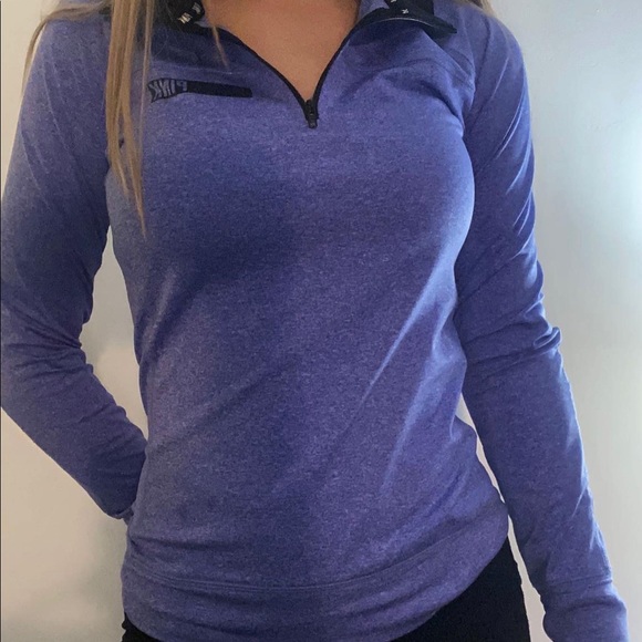 ✿ purple sport half zip (PINK) ✿ - Picture 1 of 3